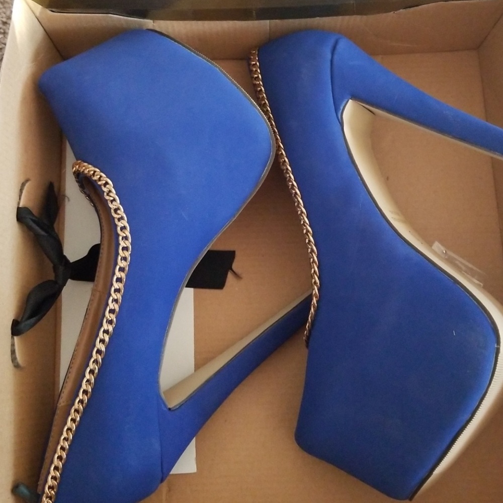 Women Blue 5inch heels